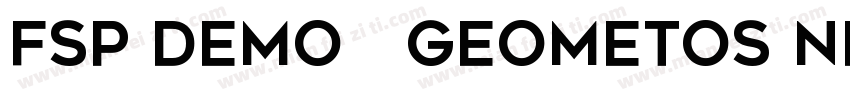 FSP DEMO   Geometos Neue字体转换